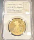 U.S. Mint 1990-W $50 Gold American Eagle 1 oz Proof NGC PF70 UC 6035463-015