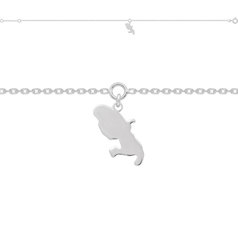Bracelet de cheville Martinique en argent 925 massif pour femme