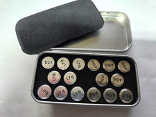 Logitech G5 Original Weight Set (16 pcs) + Tin Case – Very Good Condition