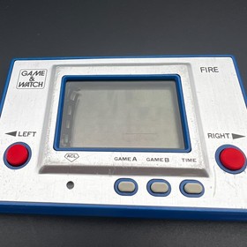 1980 Nintendo Game & Watch FIRE RC-04 Silver Original First Edition USED Works