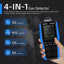 Natural Gas Leak Detector Carbon Monoxide Detectors O2 H2S CO EX Alarm - Home/RV
