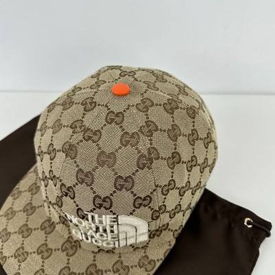 Gucci x The North Face GG Monogram Canvas Baseball Cap Beige Size