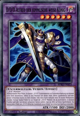 D/D/D Alfred der himmlische weise König BPRO-DE033 Yugioh Karte Deutsch