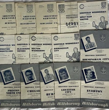 SHEFFIELD WEDNESDAY HOME PROGRAMMES 1957 TO 1961 YOU CHOOSE WHICH ONES YOU WANT