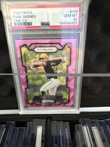 2024 Panini Prizm - Paul Skenes #118 Pink Ice Prizm (RC) PSA10 Pirates Low Pop