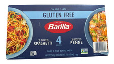 Variedad de pasta sin gluten Barilla - 2 espaguetis de 12 oz + 2 penne de 12 oz - Ex: 27/09