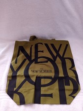 New Yorker Green Canvas Tote Bag New