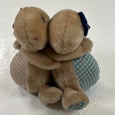 Vintage RUSS BERRIE Luv Pets Turtle Love Plush Turtles 8  Hugging New NWT 1979