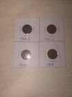 4 1919-S and 1919Lincoln Wheat Penny Cent