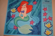Cotton fabric panel, Disney Little Mermaid, 44