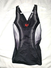 pearl izumi pro series tri cross back black tank top singlet-large