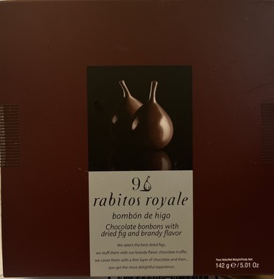 1 Pack La Higuera Rabitos Royale Chocolate Covered Figs 9 ct Each, Total 9 ct