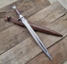 Spada Vichinga Classica 30'' Personalizzata Fatta a Mano | Lama Acciaio al Carbonio | Spada da Caccia