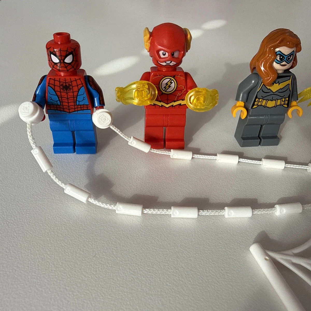 5er LEGO Marvel Super Heroes Spiderman & DC Comics Superman Batgirl Robin Flash