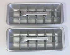 Vintage Presto Magic Touch Aluminum Ice Cube Trays - Set of 2