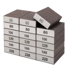 18PCS 60-220 Grit Drywall Sanding Sponge Block Pads Wet Dry Foam Sandpaper Set