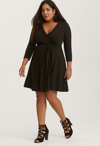 jersey knit wrap dress