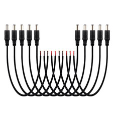 Male DC 2.1Mm X 5.5Mm Wire Power Pigtails Adapter Barrel Plug Socket Cables f...