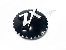 ZX-14 BLACK CONTRAST CUT 3D "ZX" BILLET GAS CAP 2012-2024 KAWASAKI NINJA ZX14R