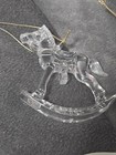 Vtg Avon Christmas Ornaments Flocked Bear In Stocking Acrylic Ornaments & Mouse — photo 6