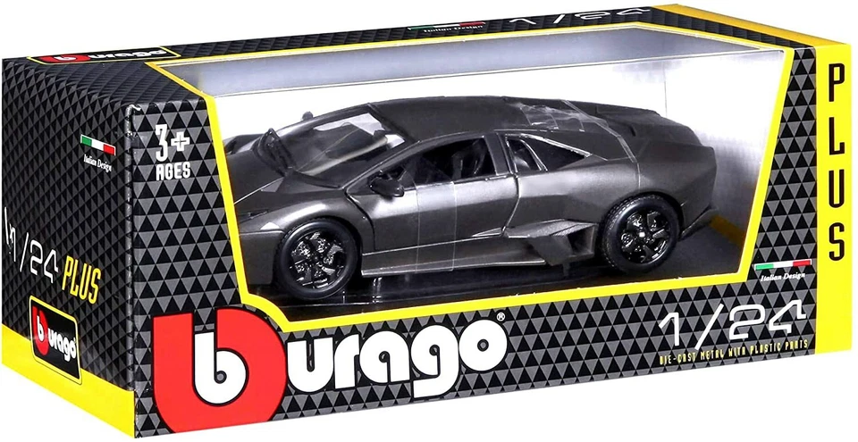 Bburago 18-21041 Modellino Lamborghini Reventón (Grigio Metallico, Scala 1:24 ) - Immagine 4 di 4
