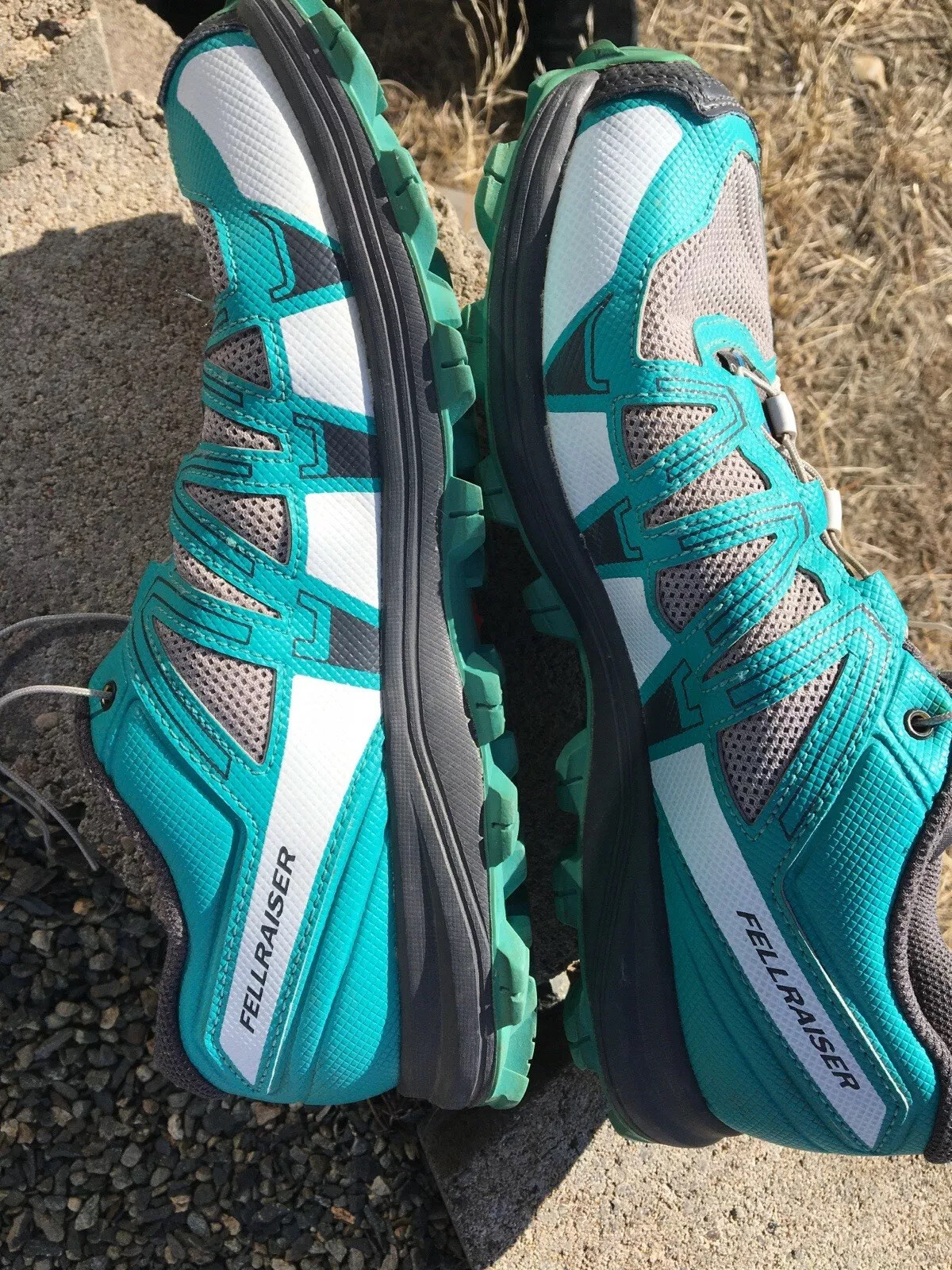 Scarpe da trekking Salomon FELLRAISER Contragrip blu verde acqua taglia 8 5 donna