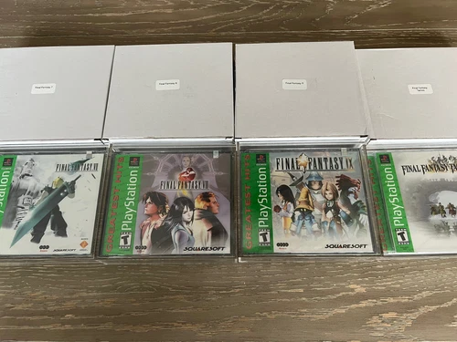 Final Fantasy VII VIII IX Tactics PS1 Game Bundle (NEW)