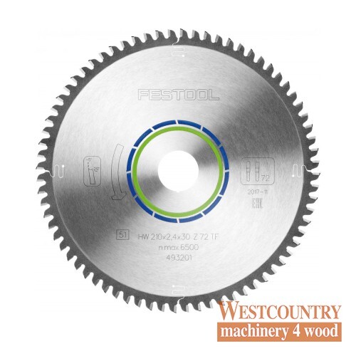 Festool 493201 Saw Blade ALUMINIUM / PLASTICS HW 210 dia x 2.4 kerf x