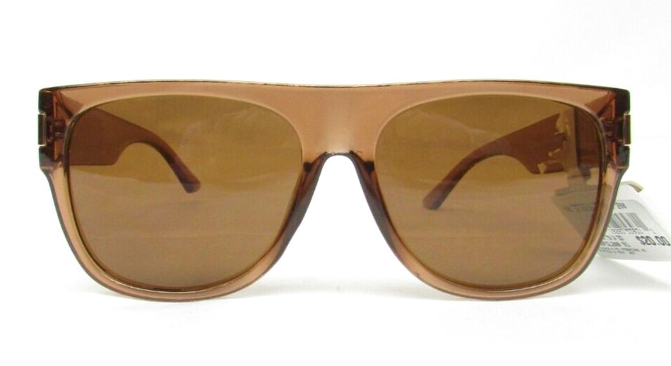 Ophelia Roe Clear Caramel Rose Gold Retro Sunglasses Offering 100% UVA-UVB Protection Model 44488LTL224