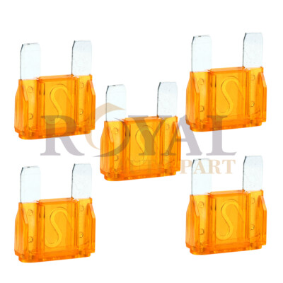 5 Pack of 40 Amp 40A Large Blade Style Audio Maxi Fuse for Car  SUV 12v
