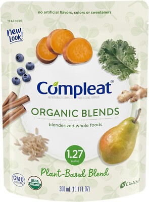 Compleat Organic Blends Plant Based, 10.1 fl oz Pouch, 24 Count