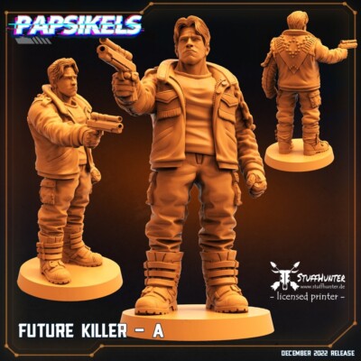 Future Killer A - Papsikels - Terminator Tabletop Wargaming Sci-Fi 32mm Grimdark