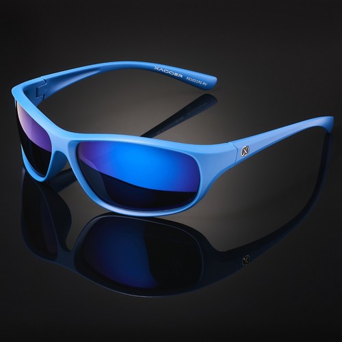 Xagger Polarized Wrap Around Sunglasses for Men Women Running Driving Fishing - Picture 17 of 20
