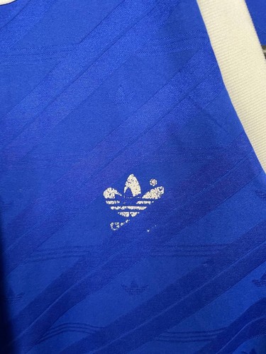 Adidas Vintage Jersey Football Shirt #14 Blue Polyester Mens Size 8 - Picture 3 of 6
