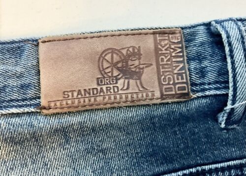 DSTRKT Org Standard Moto Distress Herren Jeans 36x32 Ripstop Reißverschlüsse geschliffen Patch - Bild 5 von 19
