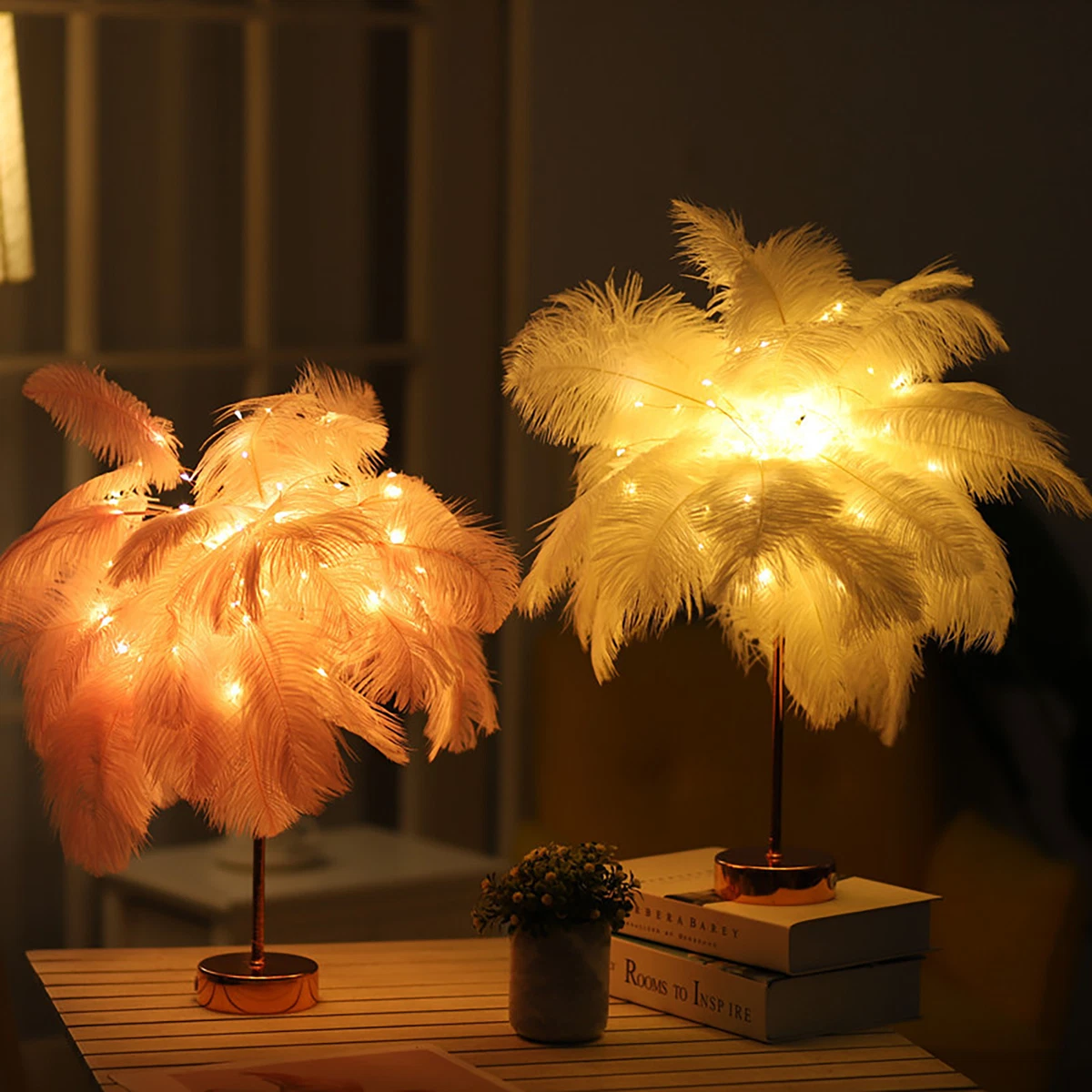 Led copper lamp deals