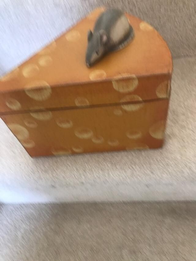 A Quirky Decorative Vintage Painted Cheddar Cheese kitchen Wooden