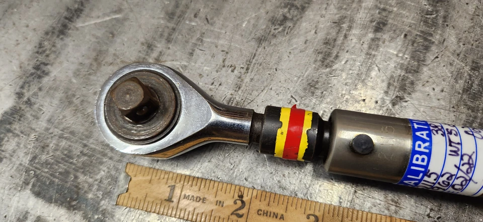 Предварительно установленный динамометрический ключ Proto 3/8 дюйма RJD-6 10-50 фут-фунтов 38 Нм #2115 - Изображение 3 из 4