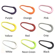 9pcs Colorful Zipper Pulls Cord Rope End Lock Zip Clip Buckle For Clothing/Bags