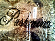 New Gorgeous Gift Pashmina Shawl/Wrap/Scarf Brown Gold Ornament Large 28" x 72"!