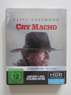 Cry Macho 4k Ultra HD + Blu-ray Limitierte Steelbook -Edition - Neu in Folie
