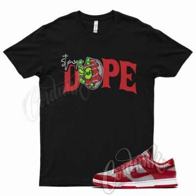 Black DOPE T Shirt for N Dunk Low UNLV Medium Grey Varsity Red Air Force 1 