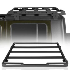 Textured Steel Rear Half Roof Rack Basket Black for Jeep Gladiator JT 2020-2025