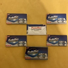 5 Double Edge Razor Blades, Pearl Max Super Platinum