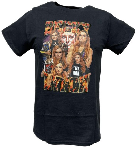 Becky Lynch Six Faces Fire Black T-shirt - Picture 1 of 4