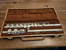 Vintage Artley 18-0 Closed Hole Silver-Plated Flute For Parts/Repair