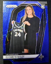 Elizabeth Kitley 2024 Panini Prizm WNBA Blue Velocity Prizm #140 Las Vegas Aces