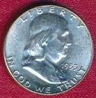 1953 FRANKLIN SILVER HALF DOLLAR **CHOICE BRILLIANT UNCIRCULATED** SHIPS FREE!!