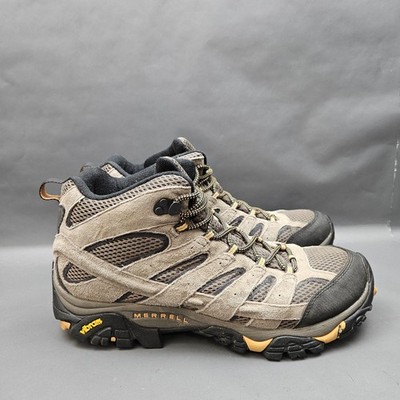 Merrell Moab 2 Hiking Boots Mens Size 12 Brown Suede Mesh Vibram Trail Outdoor