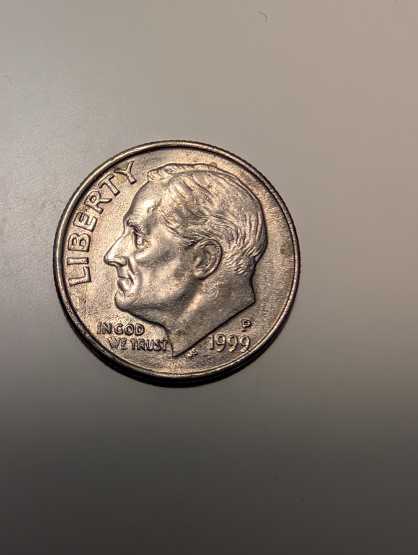 1999 p roosevelt dime full date free shipping no reserve